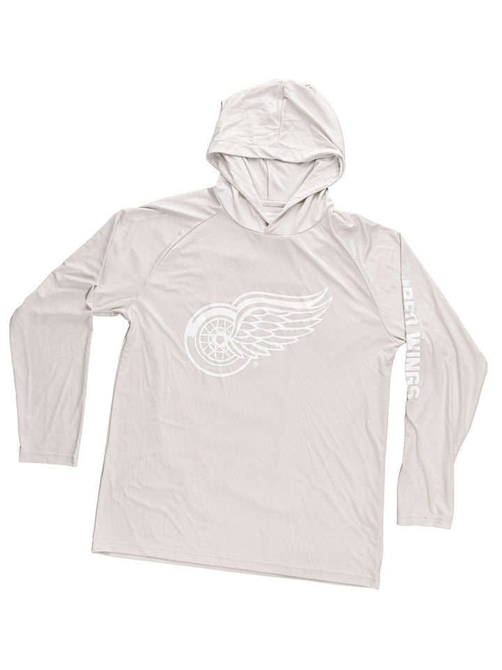 Detroit Red Wings Hooded Rashguard with UV Protection