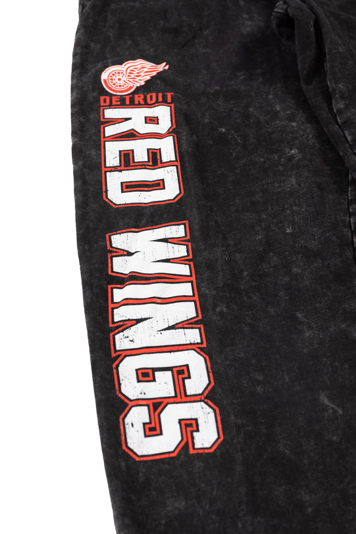 Official licensed NHL Detroit Red Wings Acid Wash Joggers
