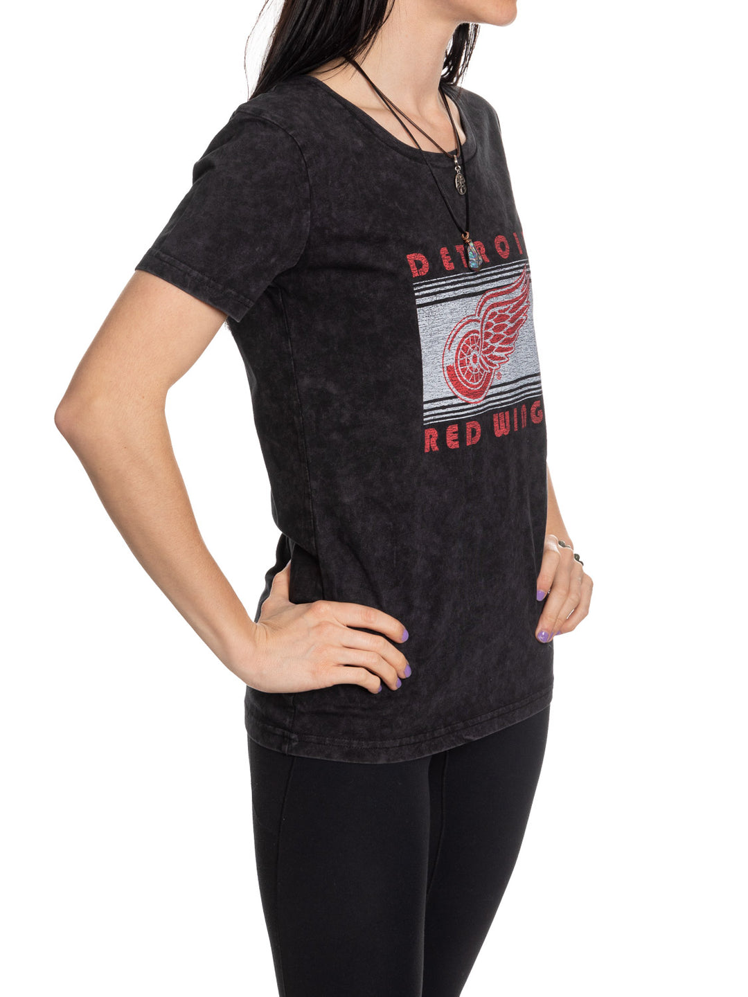 Detroit Red Wings Women's Acid Wash T-Shirt