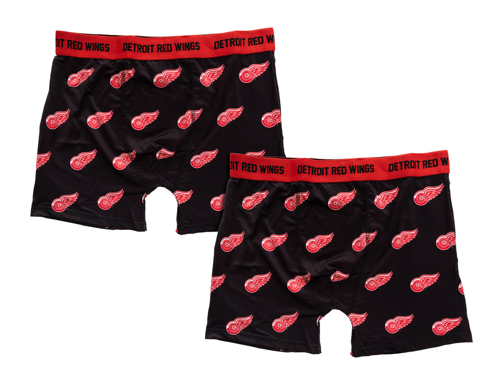 Official NHL Detroit Red Wings Boxer Briefs 2pk