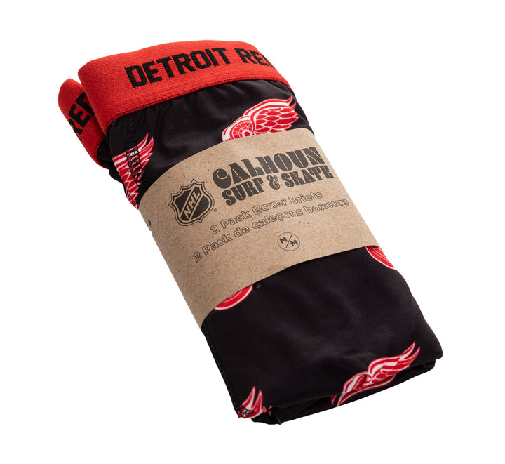 Official NHL Detroit Red Wings Boxer Briefs 2pk
