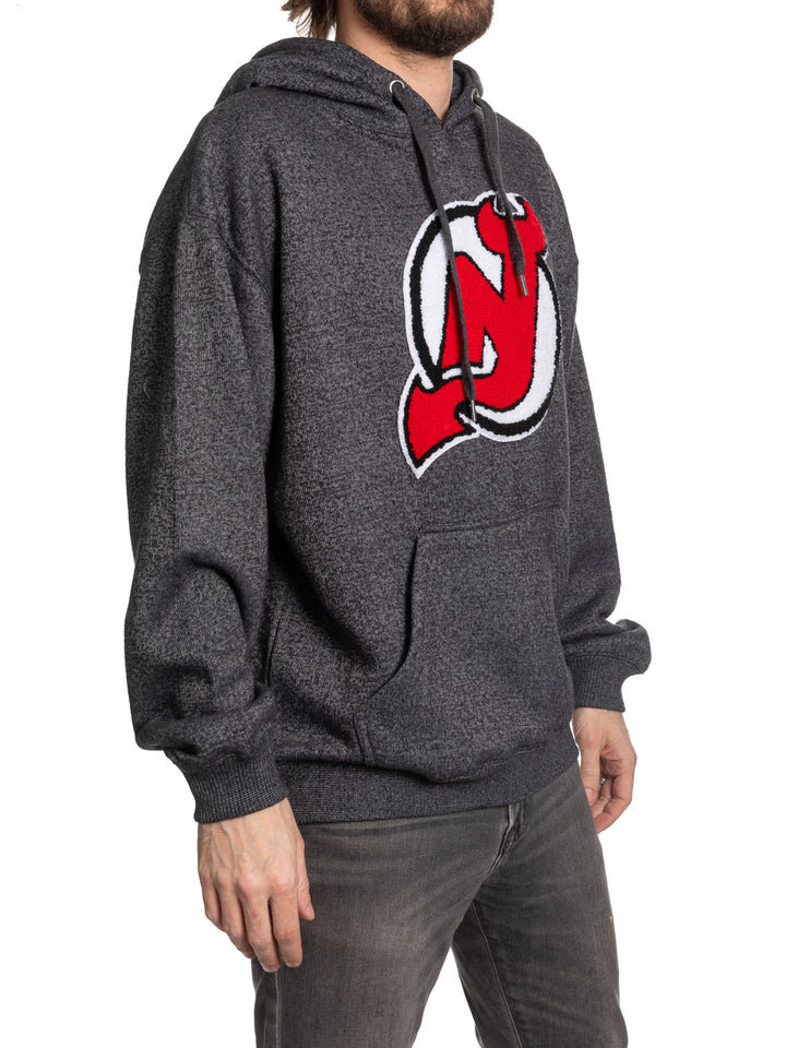 NHL New Jersey Devils Unisex Nantucket Hoodie with Chenille Logo Crest