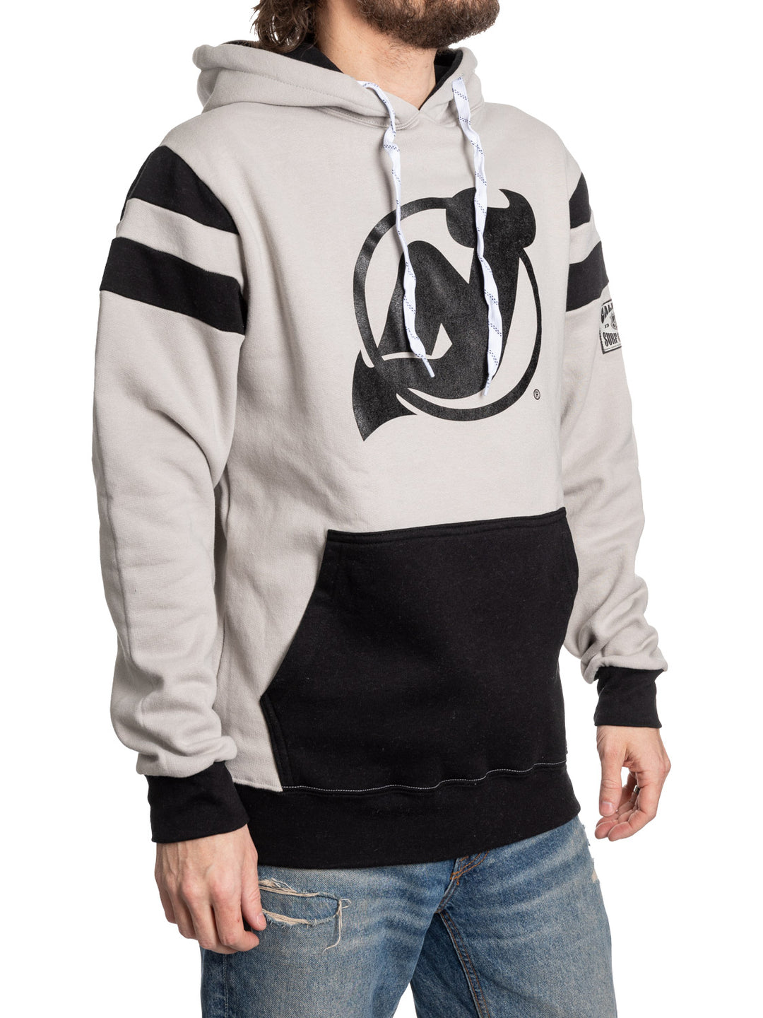 NHL New Jersey Devils Grey Scale Varsity Hoodie