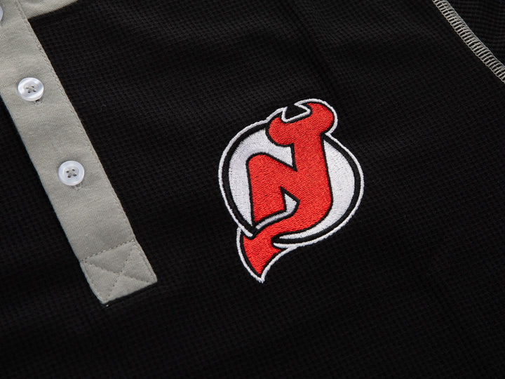 New Jersey Devils Waffle Henley Shirt