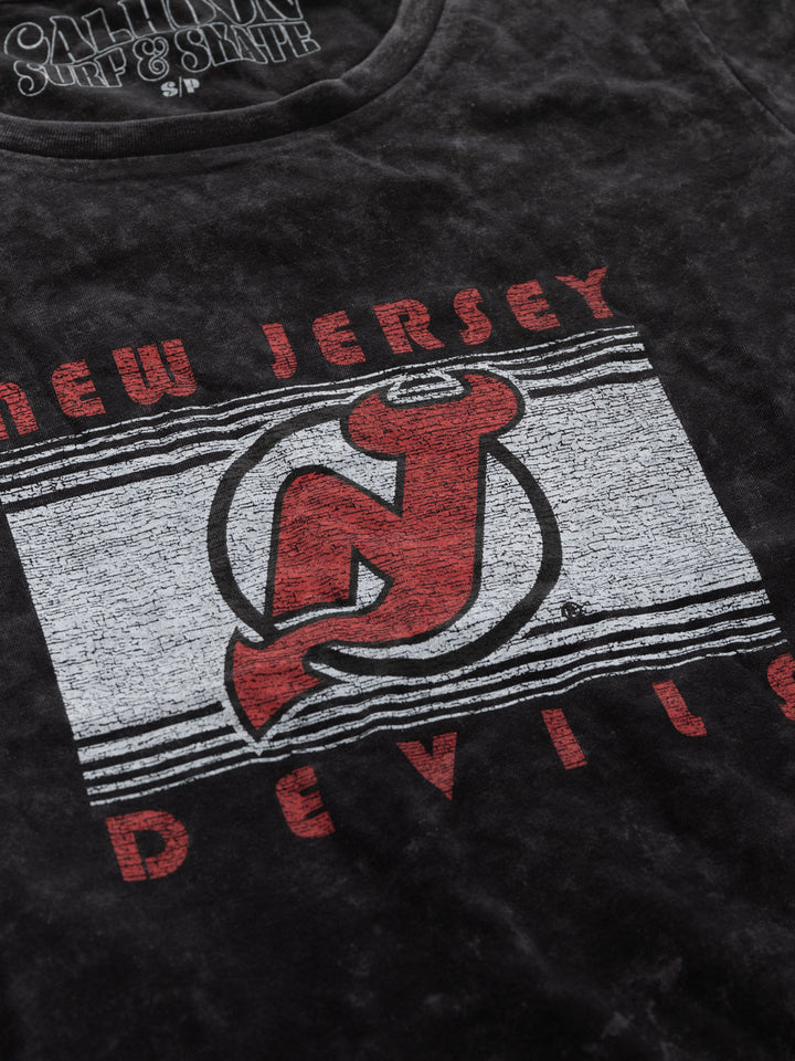 New Jersey Devils Women's Acid Wash T-Shirt