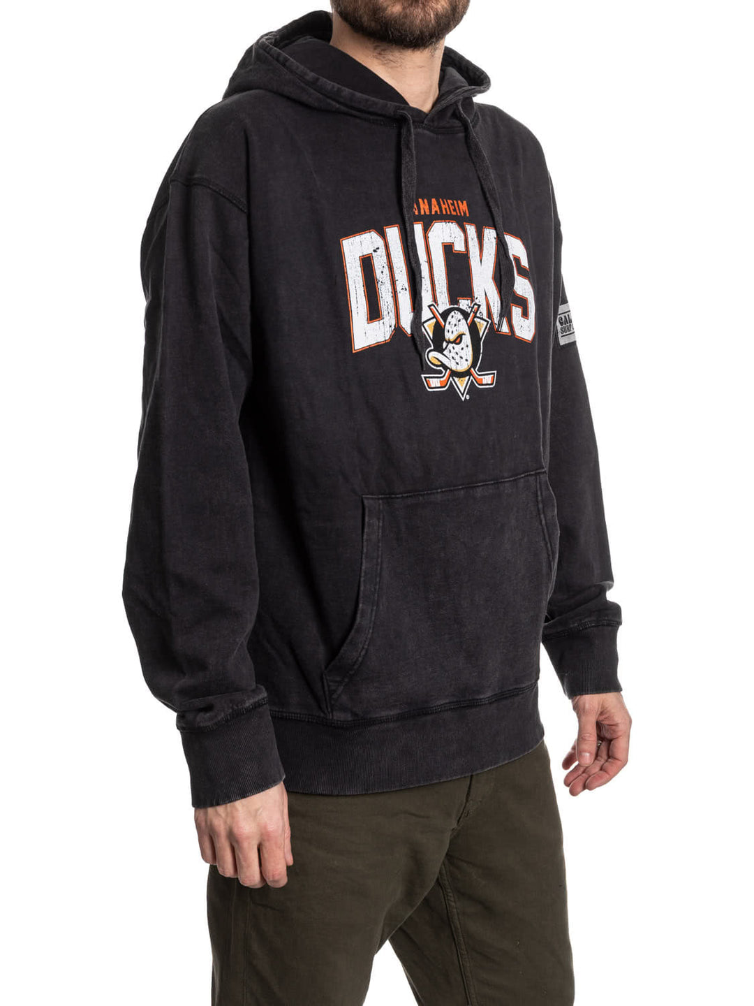 Official NHL licensed Anaheim Ducks Unisex Acid Wash Hoodie