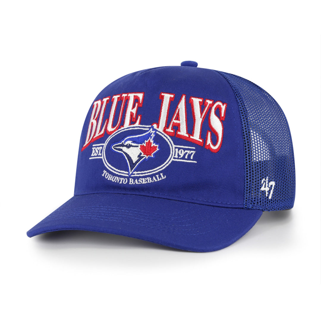 Toronto Blue Jays Deluxia '47 Hitch RF Snapback Cap in Royal, front view