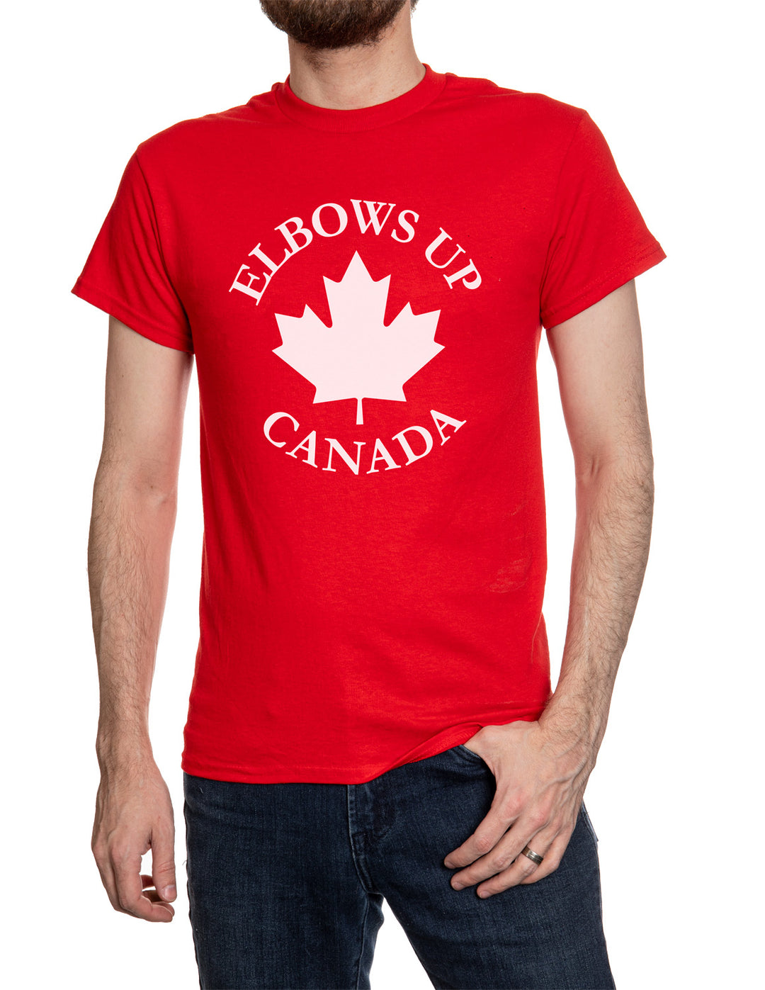 Canada Pride Elbows Up Maple Leaf T-Shirt