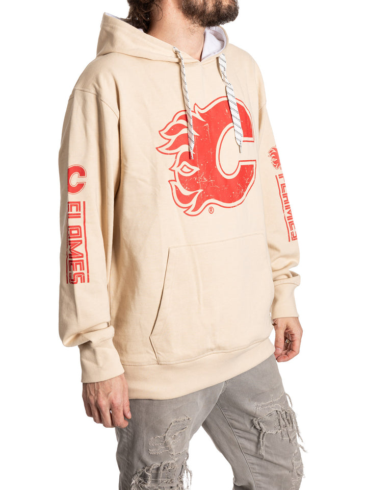 Official Licensed NHL Calgary Flames Vintage Vibes Hoodie