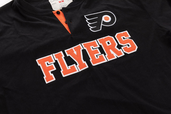 Official Licensed NHL Philadelphia Flyers Long Sleeve Henley-Presale