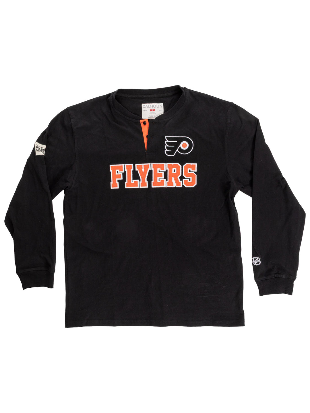 Official Licensed NHL Philadelphia Flyers Long Sleeve Henley-Presale