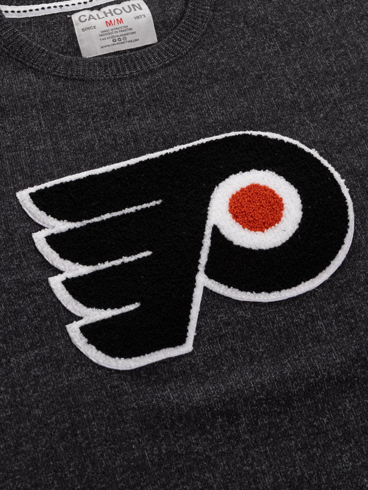 Philadelphia Flyers NHL Unisex Cabin Crew Neck Sweater with Chenille logo