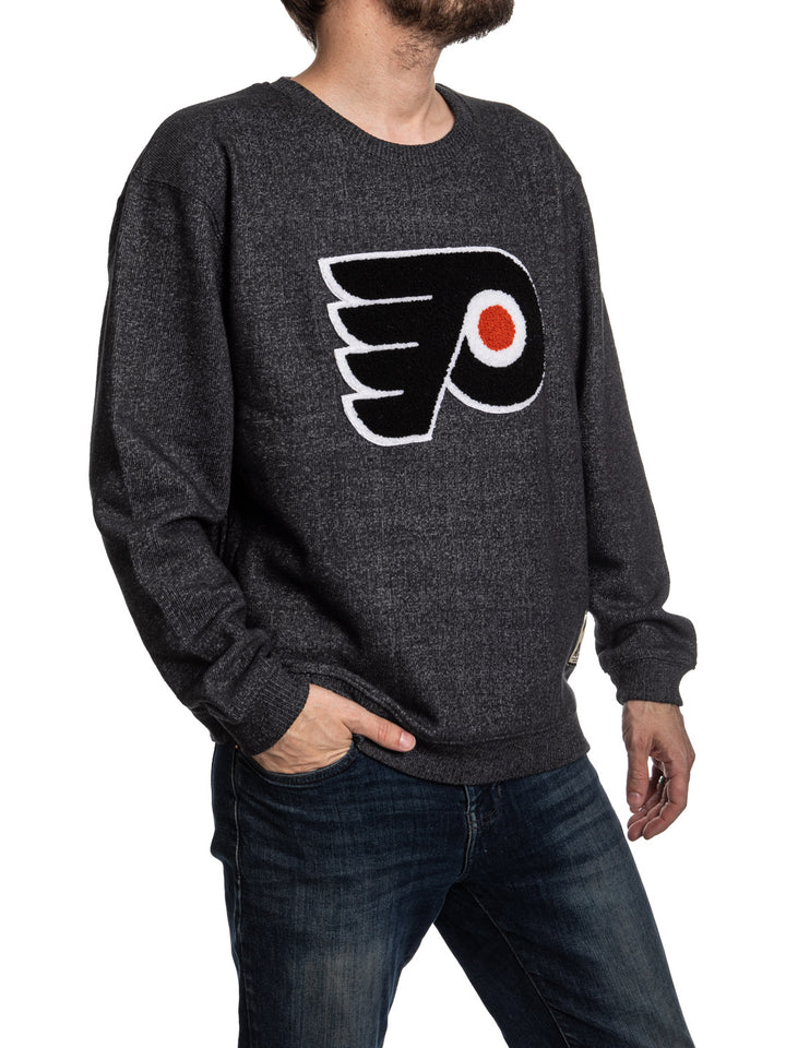 Philadelphia Flyers NHL Unisex Cabin Crew Neck Sweater with Chenille logo