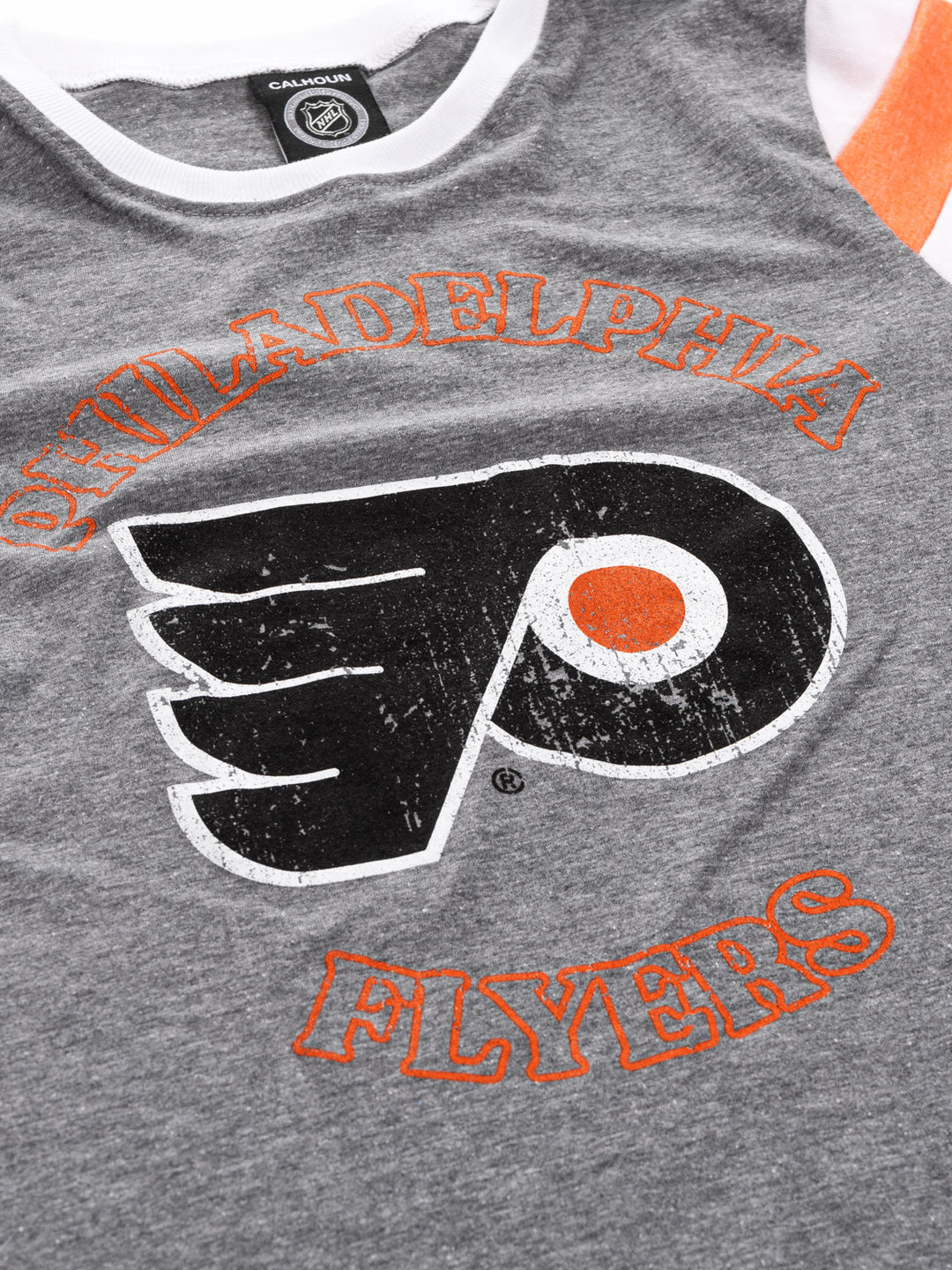 Philadelphia Flyers Ladies Loose Fit Varsity Style Retro Lounge T-Shirt