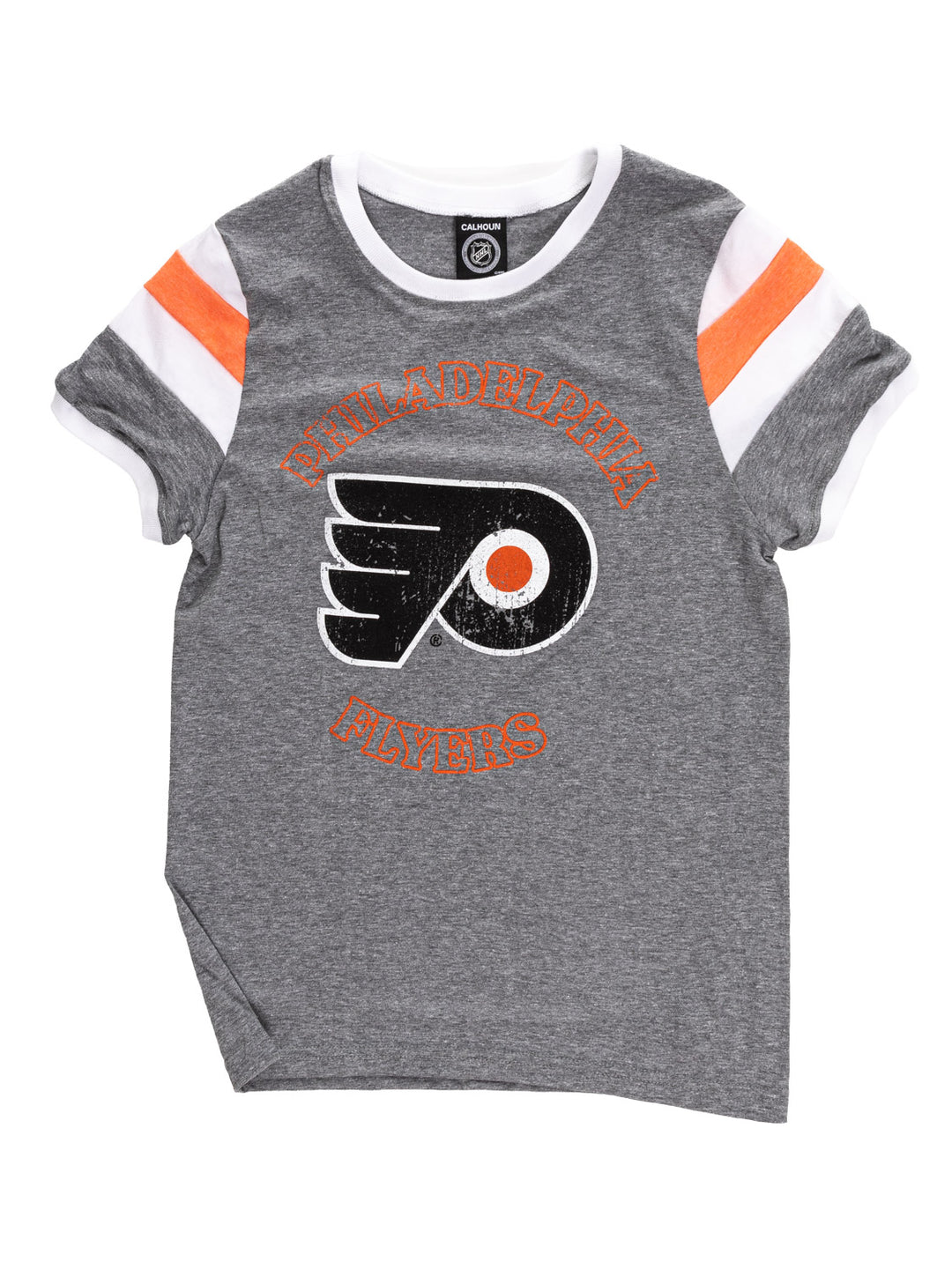 Philadelphia Flyers Ladies Loose Fit Varsity Style Retro Lounge T-Shirt