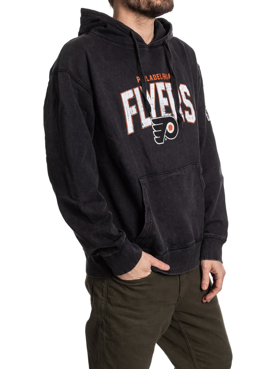 Official NHL licensed Philadelphia Flyers Unisex Acid Wash Hoodie