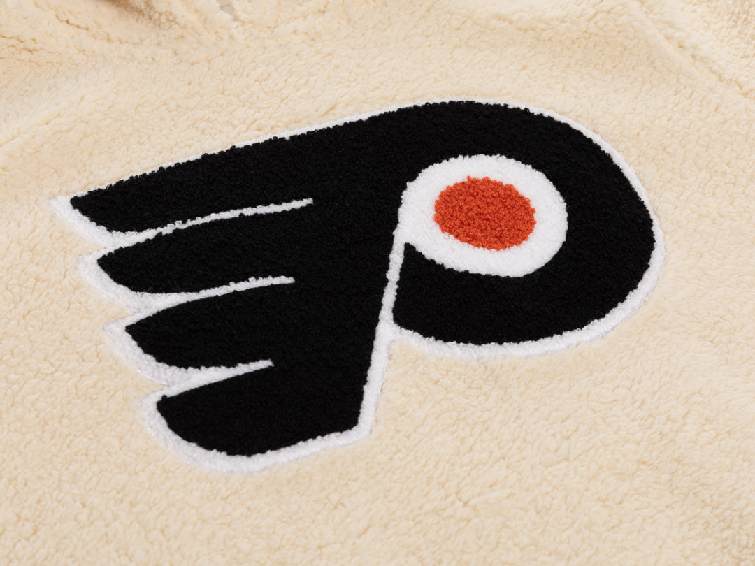 Philadelphia Flyers Ladies Sherpa Hoodie with Premium Chenille Logo