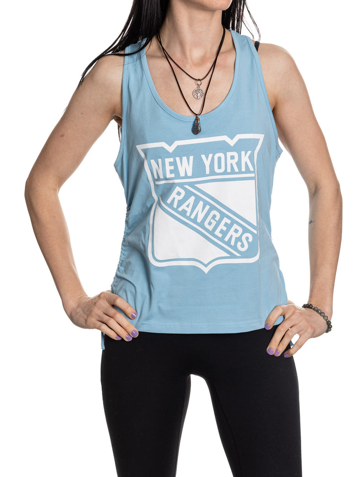 New York Rangers Women's Adjustable Jersey Knit Tank Top