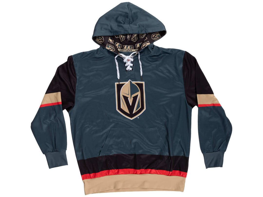 Official NHL Licensed Vegas Golden Knights Hockey Lace Hoodie