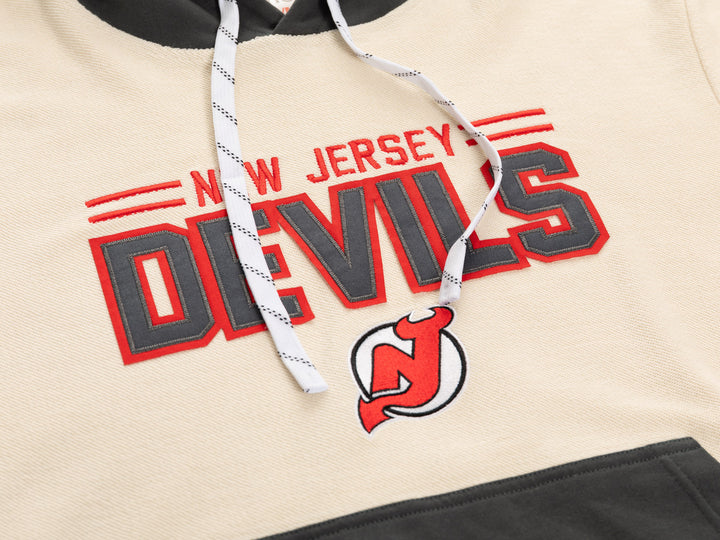 New Jersey Devils NHL Unisex Reverse Terry Retro Premium Hoodie