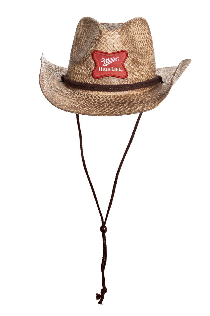 Miller High Life Straw Cowboy Hat