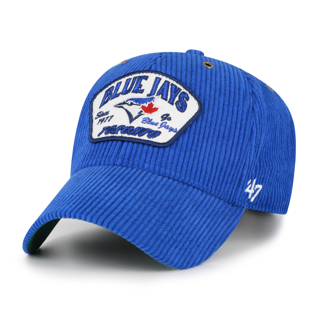 Toronto Blue Jays Accordia '47 MVP Corduroy Adjustable Cap in Navy, front view