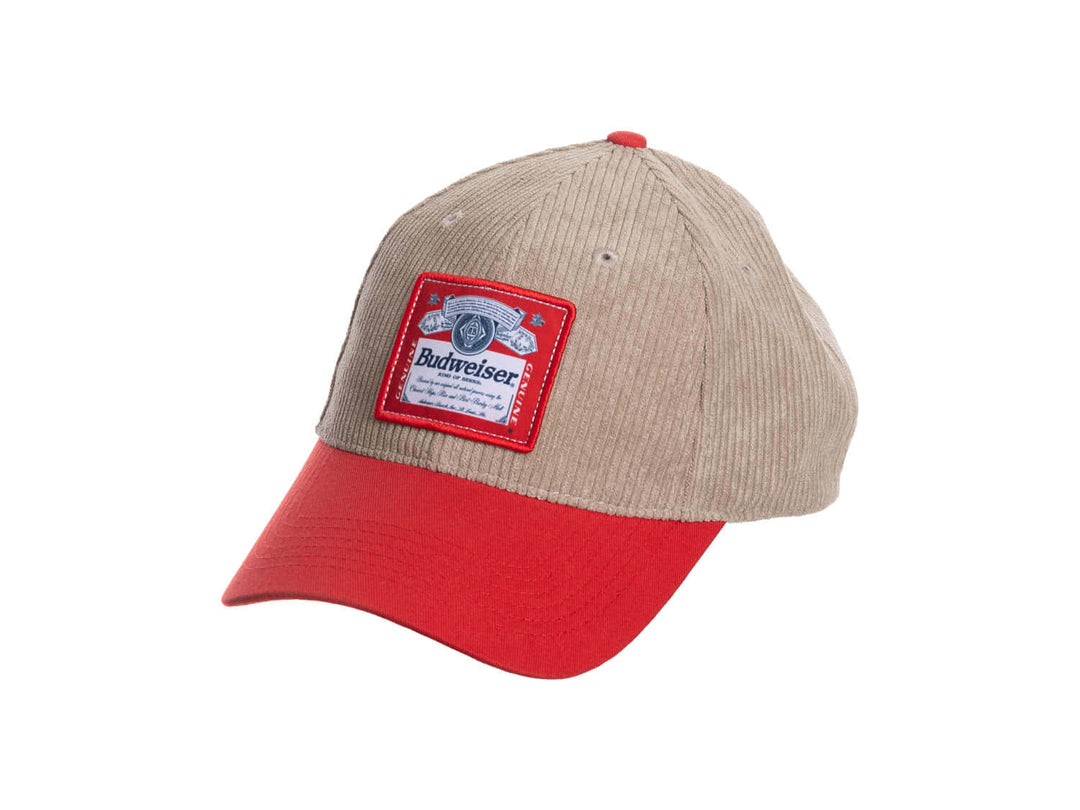 Budweiser Printed Patch Logo Full Curve Hat
