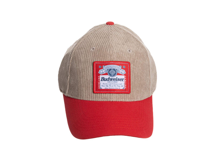 Budweiser Printed Patch Logo Full Curve Hat