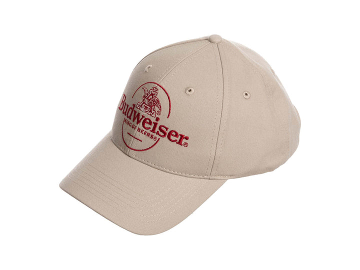 Budweiser Embroidery Logo Full Curve White Hat