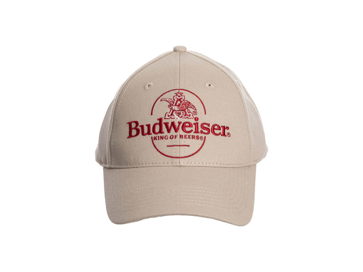Budweiser Embroidery Logo Full Curve White Hat