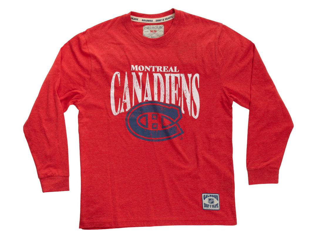 Official NHL Licensed Montreal Canadiens Vintage Wash Long Sleeve shirt