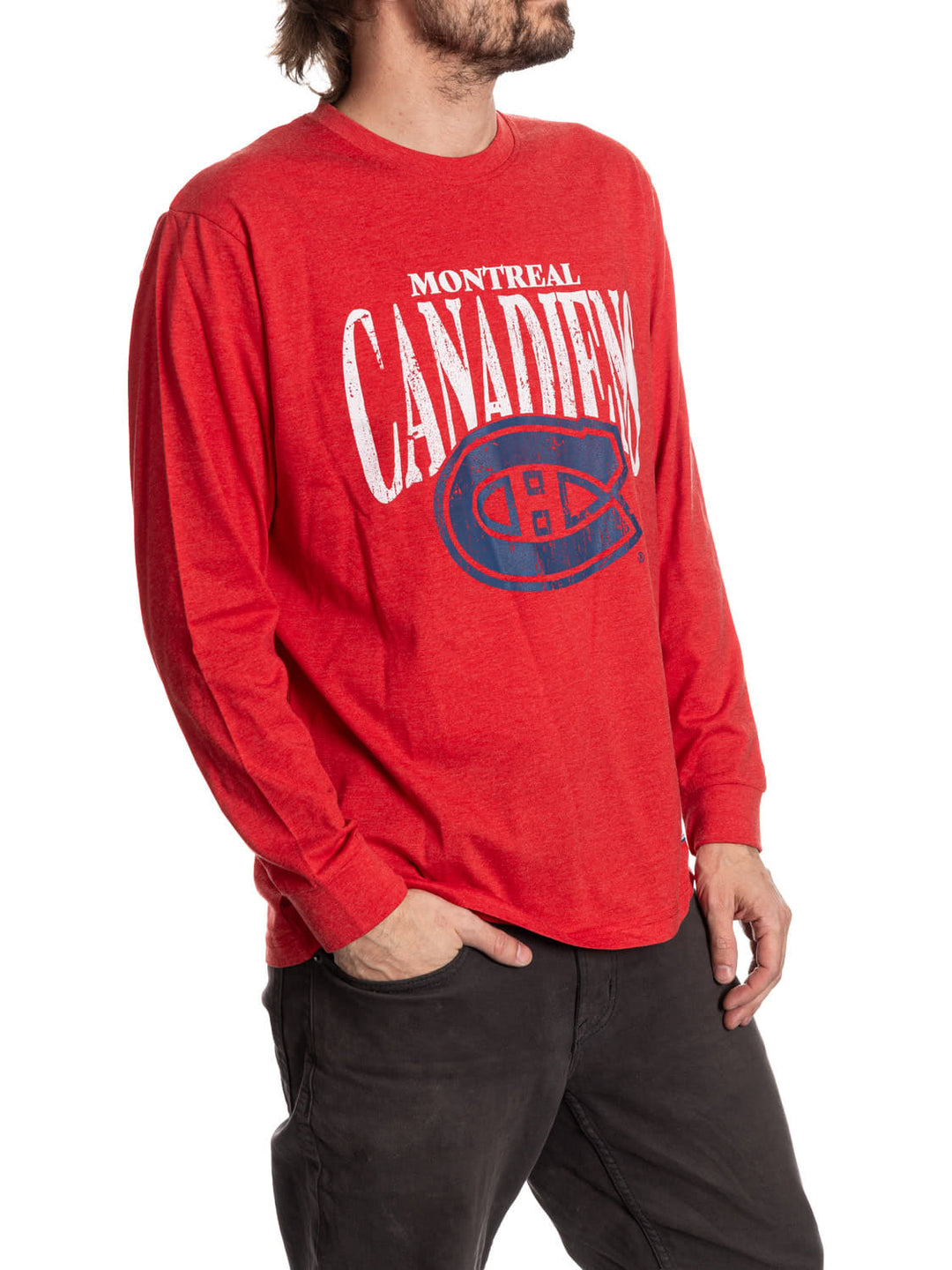 Official NHL Licensed Montreal Canadiens Vintage Wash Long Sleeve shirt
