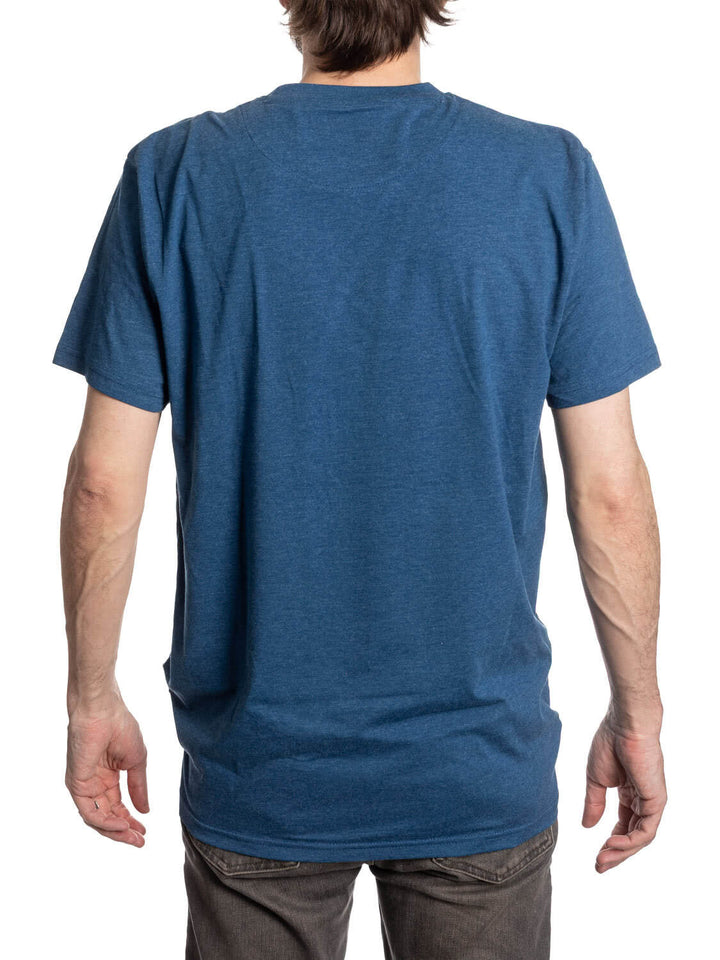 Buffalo Sabres Wordmark Logo T-Shirt – Heather Blue NHL Graphic Tee
