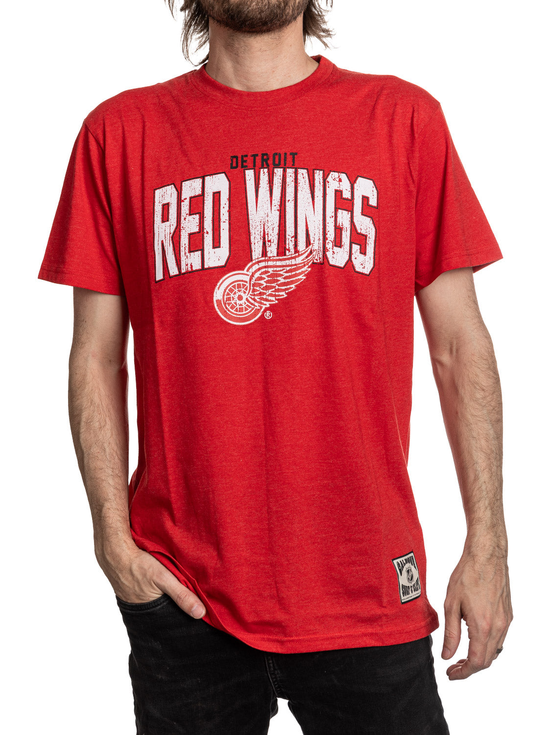 T shirt detroit red wings on sale