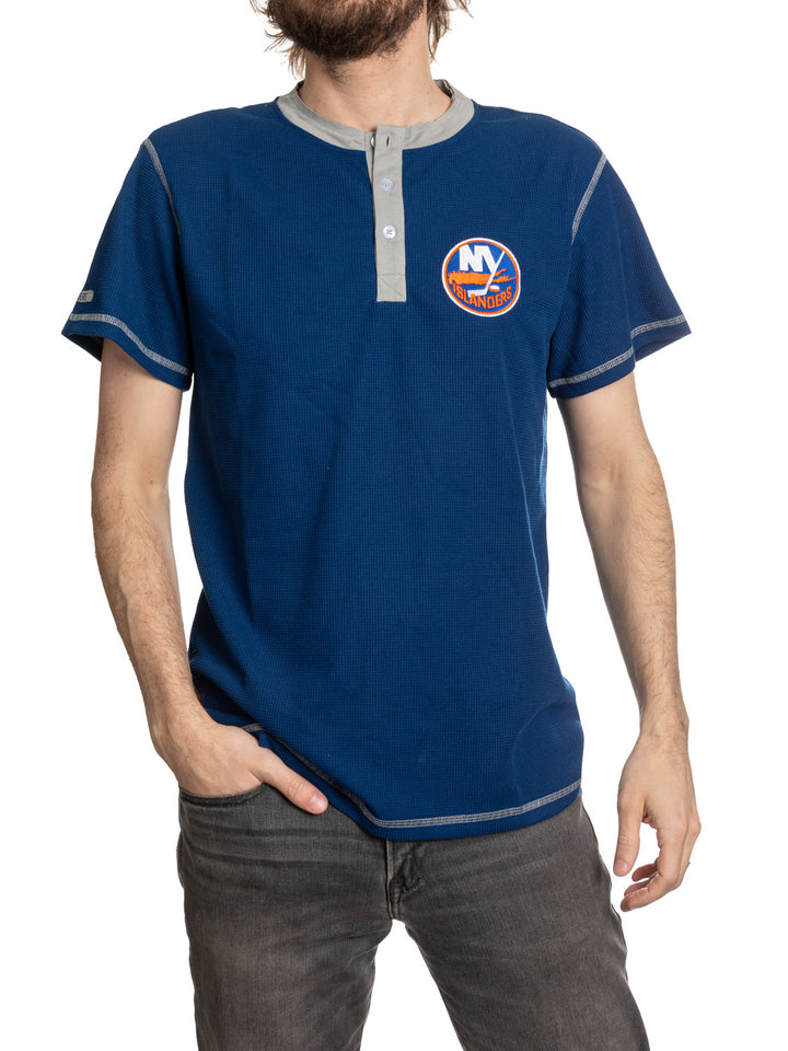 New York Islanders Waffle Henley Shirt