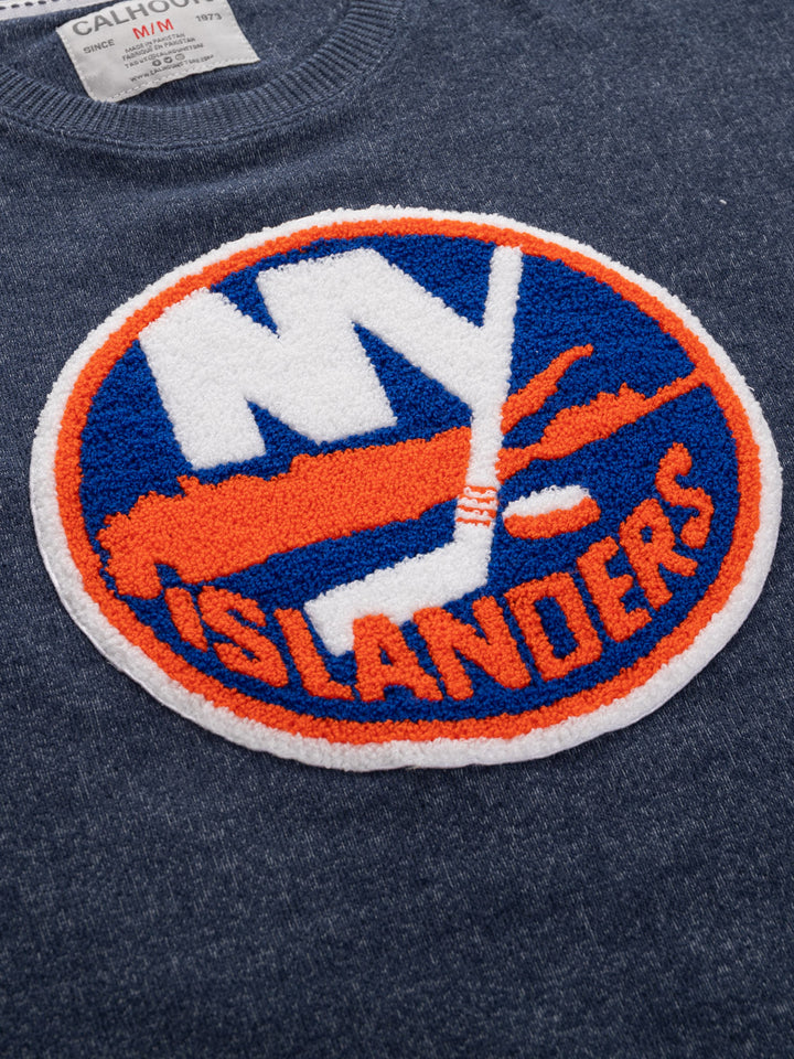 New York Islanders NHL Unisex Cabin Crew Neck Sweater with Chenille logo