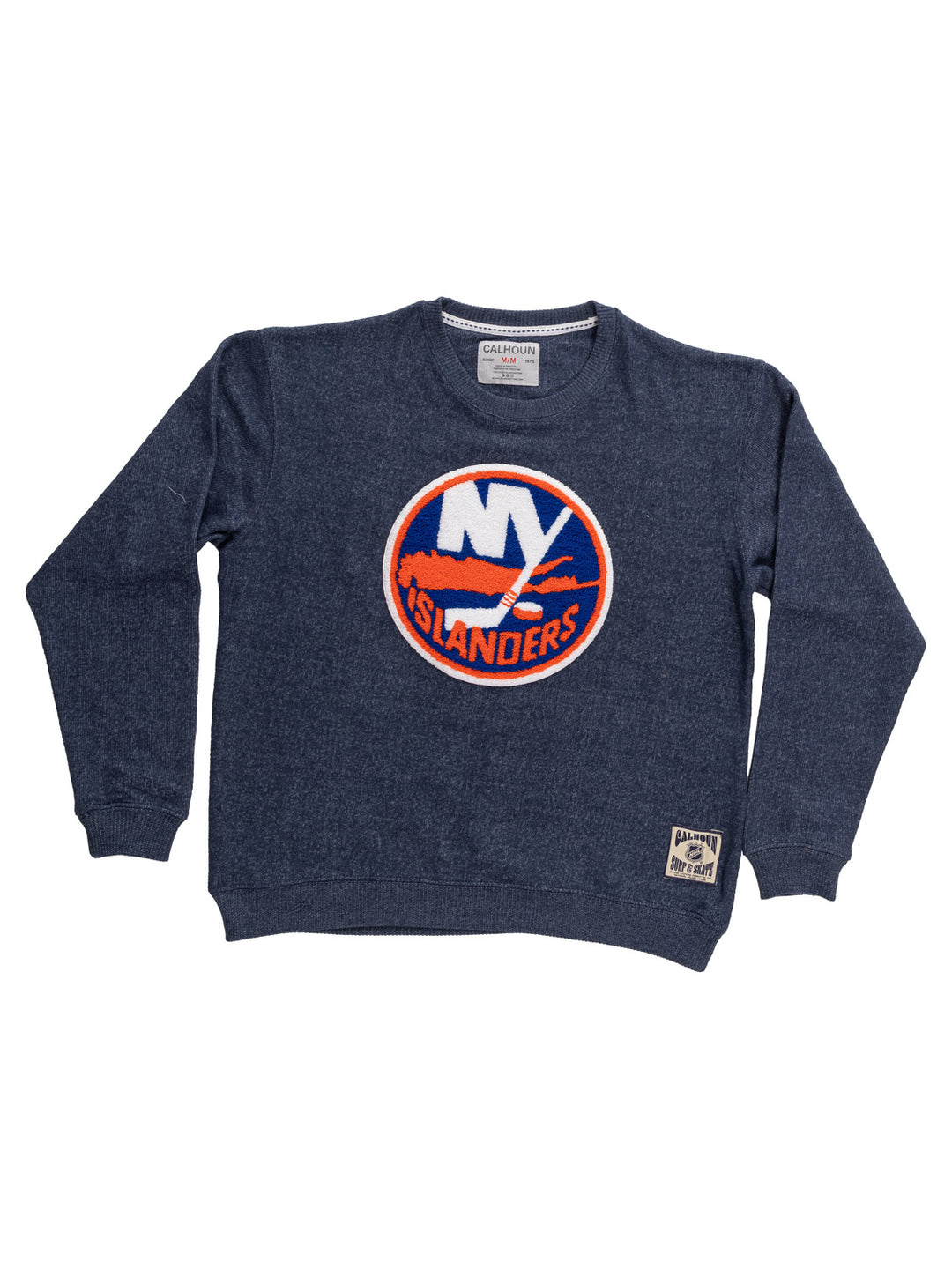New York Islanders NHL Unisex Cabin Crew Neck Sweater with Chenille logo