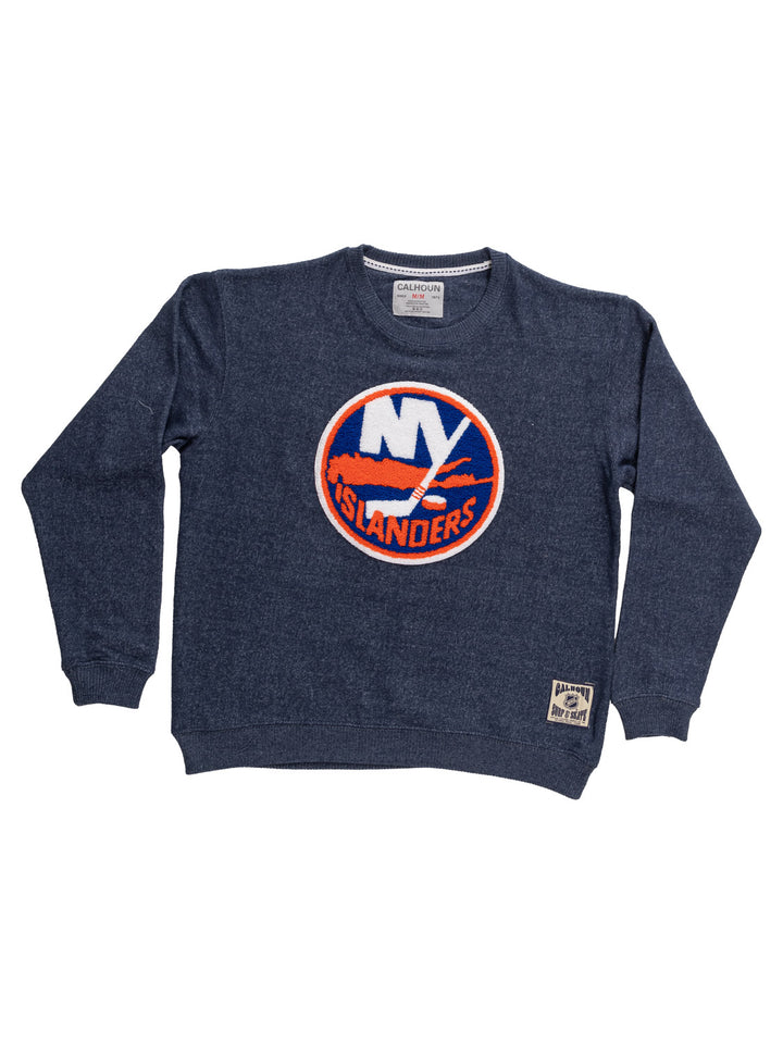 New York Islanders NHL Unisex Cabin Crew Neck Sweater with Chenille logo