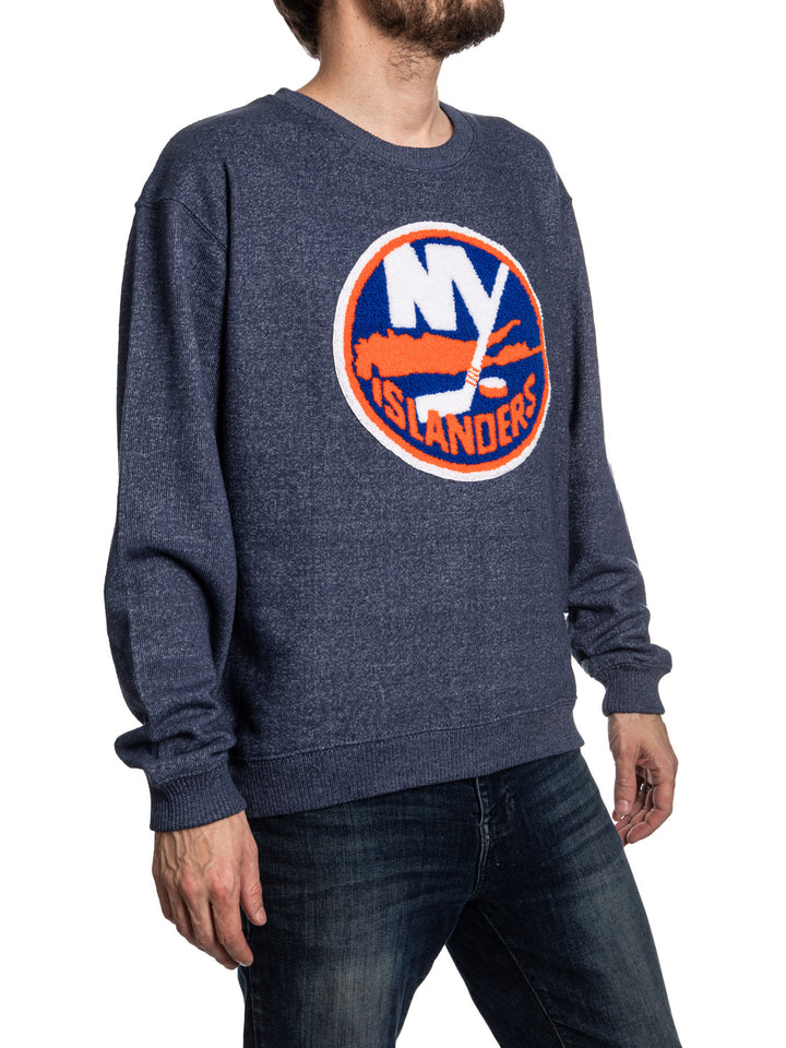 New York Islanders NHL Unisex Cabin Crew Neck Sweater with Chenille logo