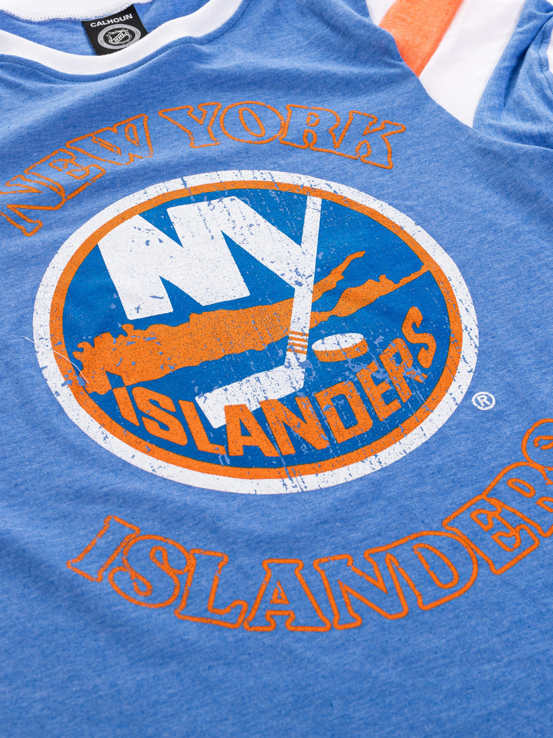 New York Islanders Ladies Loose Fit Varsity Style Retro Lounge T-Shirt