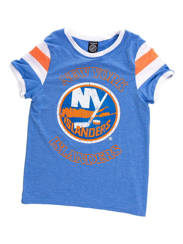 New York Islanders Ladies Loose Fit Varsity Style Retro Lounge T-Shirt