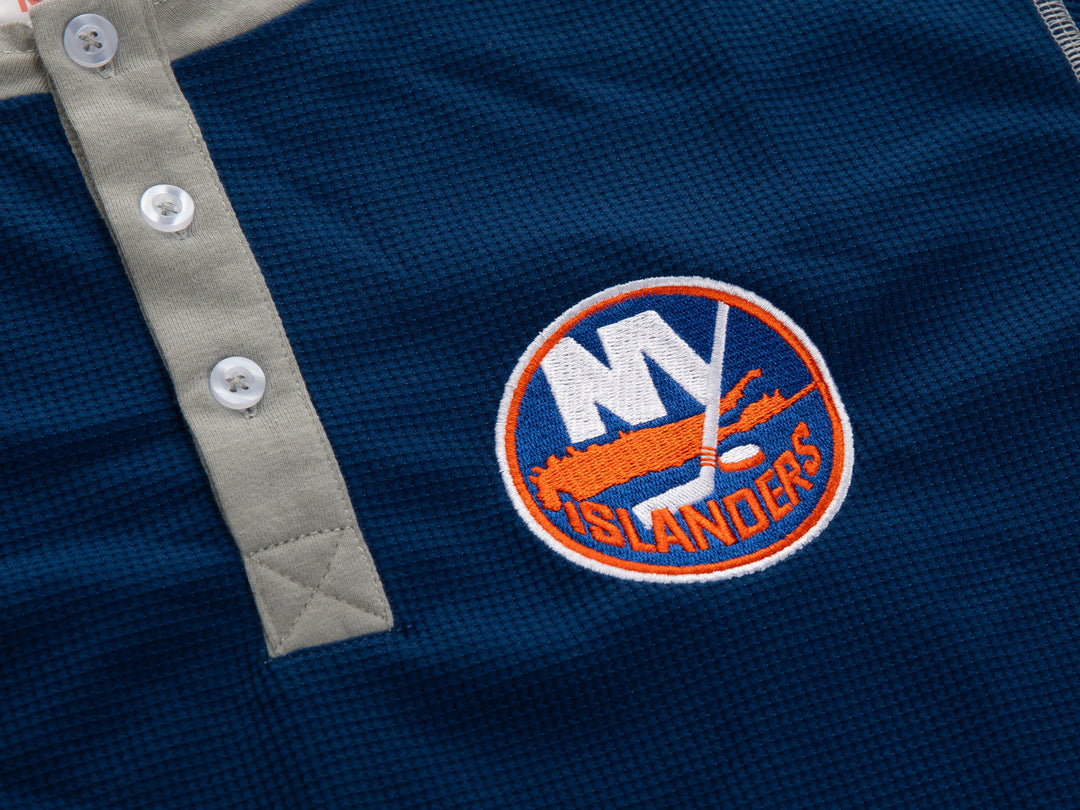 New York Islanders Waffle Henley Shirt