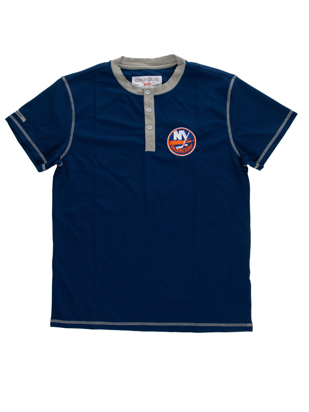 New York Islanders Waffle Henley Shirt