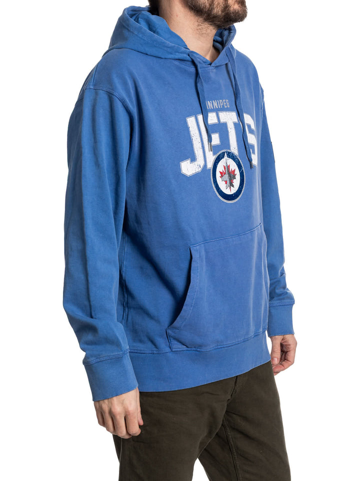 Official NHL licensed Winnipeg Jets Unisex Acid Wash Hoodie