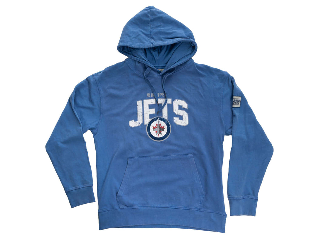 Official NHL licensed Winnipeg Jets Unisex Acid Wash Hoodie