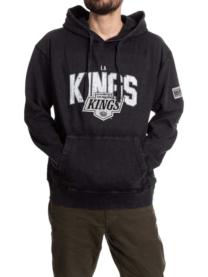 Official NHL licensed Los Angeles Kings Unisex Acid Wash Hoodie