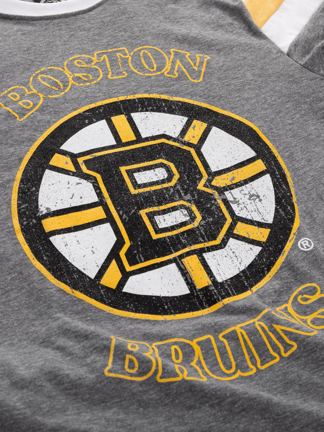 Boston Bruins Ladies Loose Fit Varsity Style Retro Lounge T-Shirt