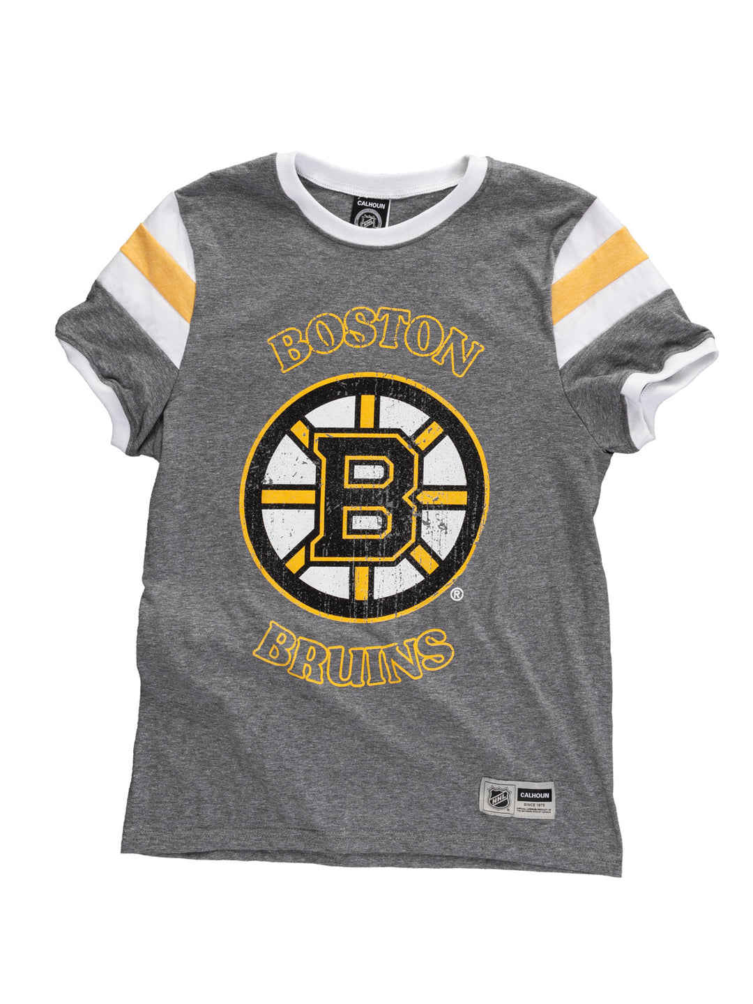 Boston Bruins Ladies Loose Fit Varsity Style Retro Lounge T-Shirt