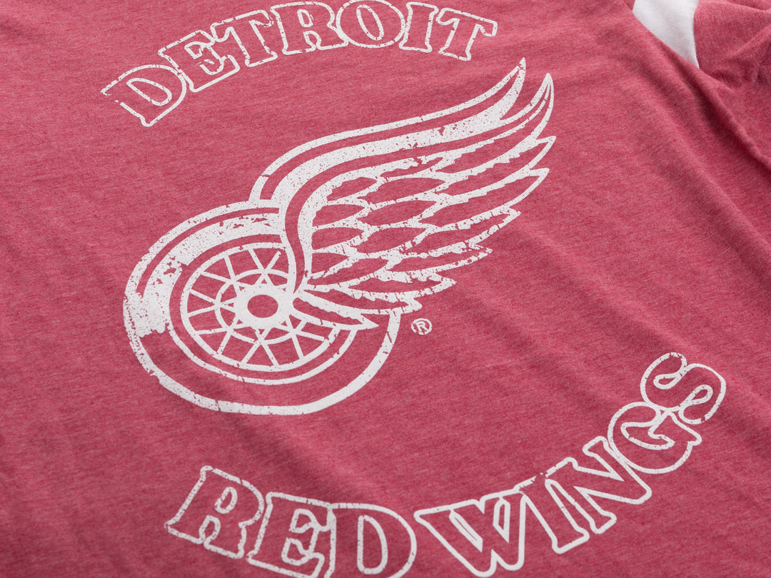 Detroit Red Wings Ladies Loose Fit Varsity Style Retro Lounge T-Shirt