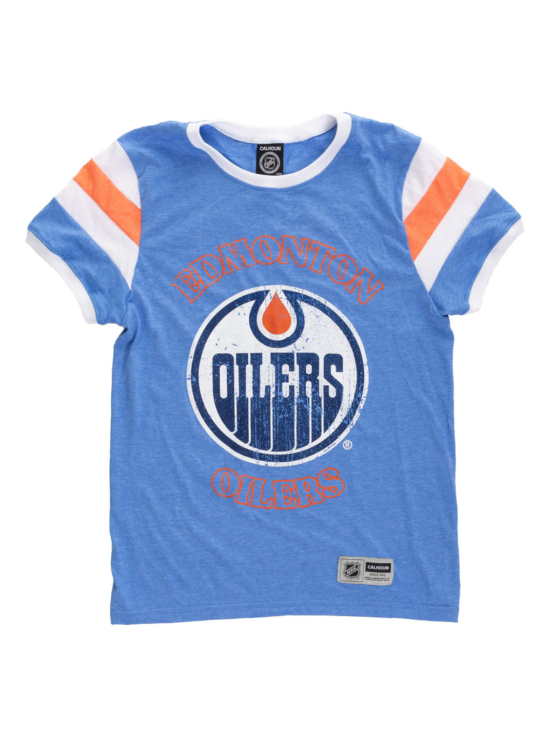 Edmonton Oilers Loose Fit Varsity Style Retro Lounge t-shirt